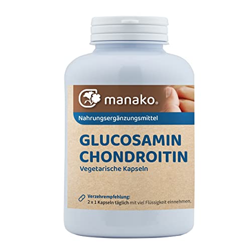 manako Glucosamin und Chondroitin Kapseln, 300 Stück, Dose a 240 g (1 x 300 Kapseln)