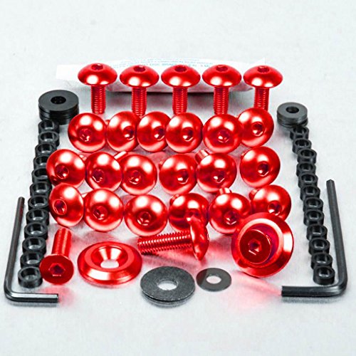 Pro-Bolt - 42273/54: Schrauben Schrauben Verkleidung Kit Aluminium Farbe: Rot