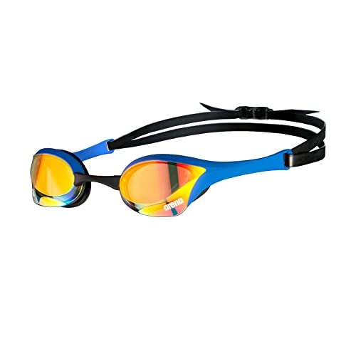 ARENA Unisex - Erwachsene Cobra Ultra Swipe Mr (Yell Swim Goggles, Yellow Copper-Blue