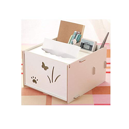 ZXGQF Tissue Box Aus Holz White Paper Towel Holder Box Home Wohnzimmer Serviettenbox Auto Hotel Tissue Box Holder