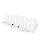 PUMA Socks 271080001 300 Unisex Knöchelsocken 3er Pack ideal für Sport und Freizeit, Groesse 43-46, 3x weiß