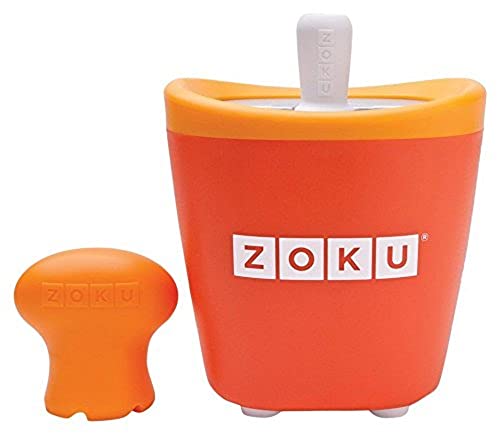 ZOKU POP Maker SINGOLO ORANGE Quick Pop? Maker singolo crea ghiaccioli sani e divertenti in soli 7-9