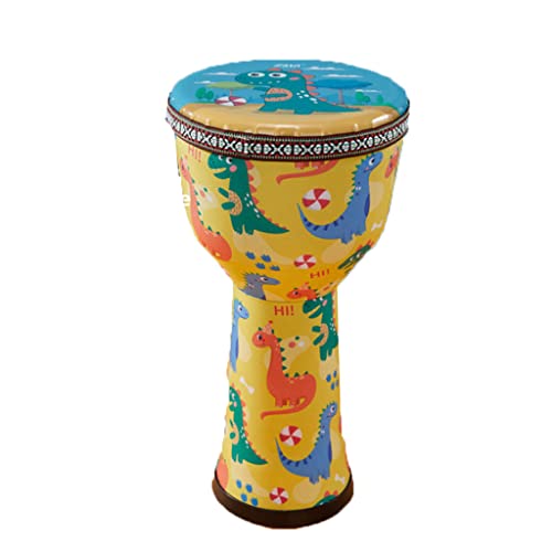 Handtrommel Afrikanische 8-Zoll-Trommeln mit Stoff-Trommelkörper-Handtrommel-traditionelles Musikinstrument für Jungen-Mädchen und erwachsene PVC-Struktur Handpan