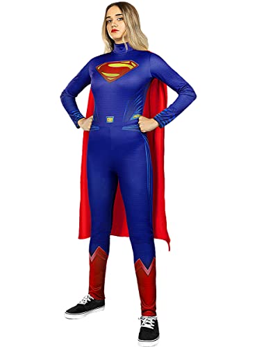 Funidelia | Supergirl Kostüm 100% OFFIZIELLE für Damen Größe S ▶ Kara Zor-EL, Superhelden, DC Comics - Farben: Bunt, Zubehör für Kostüm - Lustige Kostüme für Deine Partys