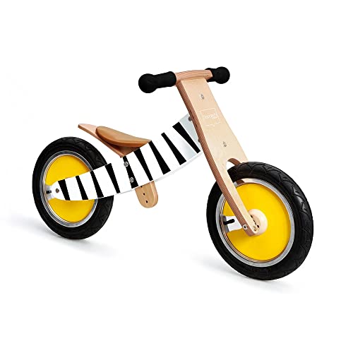 Scratch 276181438 Laufrad Zebra Lauflernrad für Kinder ab 2 Jahren, höhenverstellbar, mitwachsend 2-in-1 Balance Bike, 52x16.5x33 cm