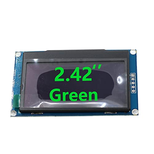 OLED Modul 2,42 Zoll SSD1309 I2C/IIC Port 4Pin 7Pin Anzeigemodule Tragbarer LED Bildschirm Selbstleuchtende Bildschirme, Grün, 4 контакта