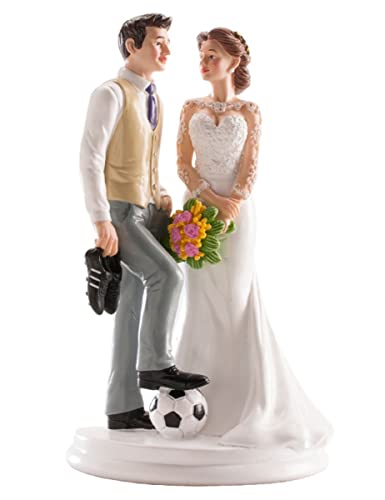 Dekora 305010 Figur Fußball für Hochzeitstorte, 18 cm