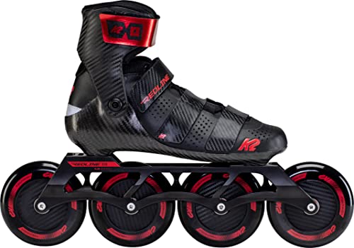 K2 Inline Skates REDLINE 110 Für Erwachsene Mit K2 Softboot, Black - Red, 30F0195