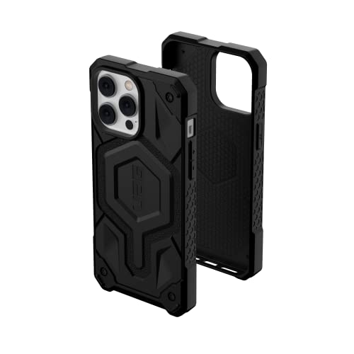 Urban Armor Gear UAG Monarch Pro Schutzhülle kompatibel mit Apple iPhone 14 Pro Max [Wireless Charging/Magnetische Aufladung kompatibel, 5-Schichten Schutz] schwarz