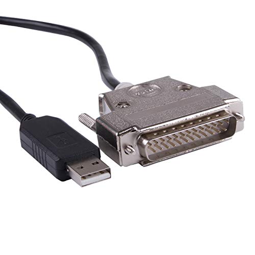 Apdater Nullmodem/Crossover / Druckerkabel (USB auf DB25-Stecker, FTDI-Treiberprogrammierung) für Epson TM-T88V Drucker