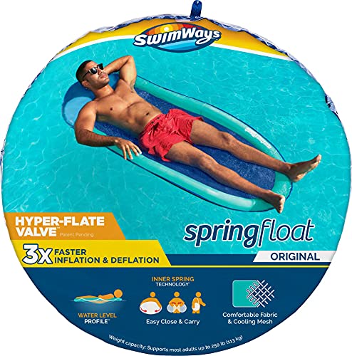 Swim Ways Spring Float Original, schnell aufblasbares Float, farblich Sortiert