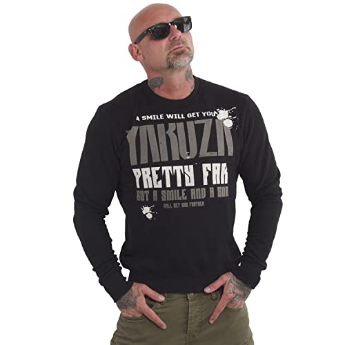 Yakuza Herren Pretty Far Pullover, Schwarz, XL