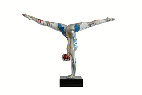Skulptur Athlete 120 Multi Dekoration Mensch Athlet Deko Kunstharz Figur