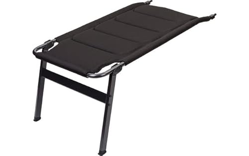 BERGER Novara XL Beinauflage Stuhl Camping Fußablage Auflage Aluminium Ablage schwarz Zubehör