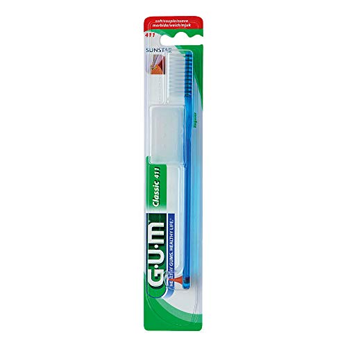 GUM Classic Zahnbürste 411 Regular Soft, 20er Vorteilspack (20 Stück)
