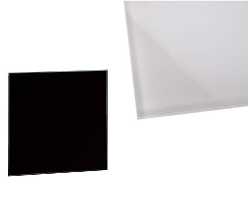 Glasplatte klar 45x45 cm, 6mm, quadratisch, Sicherheitsglas Tischplatte Glasscheibe Weiß