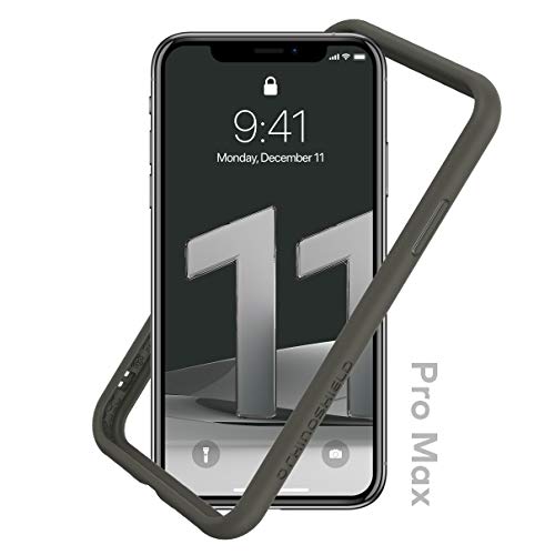 RhinoShield Bumper Case für iPhone 11 Pro Max CrashGuard NX - Schockabsorbierende Dünne Schutzhülle 3.5 Meter Fallschutz - Graphite