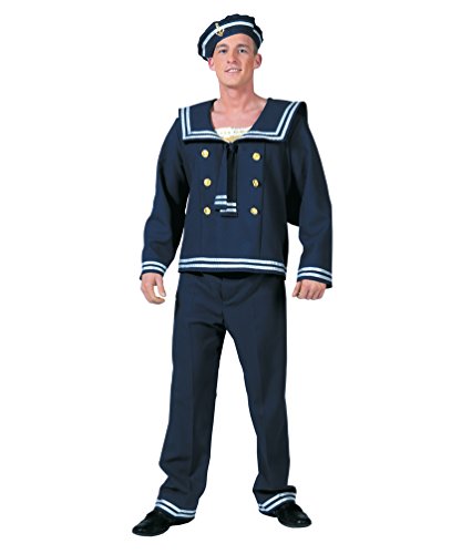 Karneval-Klamotten Kostüm Marine Matrose blau Herr Karneval Herrenkostüm Größe 56/58