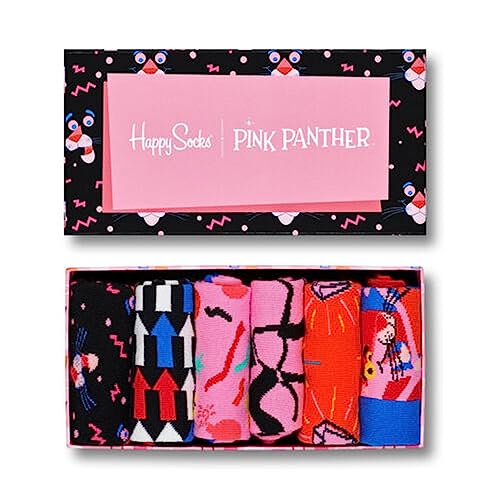Happy Socks Unisex Socken Pink Panther Gift Box (6 pairs) 41-46