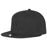 New Era Erwachsene Baseball Cap Mütze MLB Basic NY Yankees 59 Fifty Fitted, Black, 7 1/8