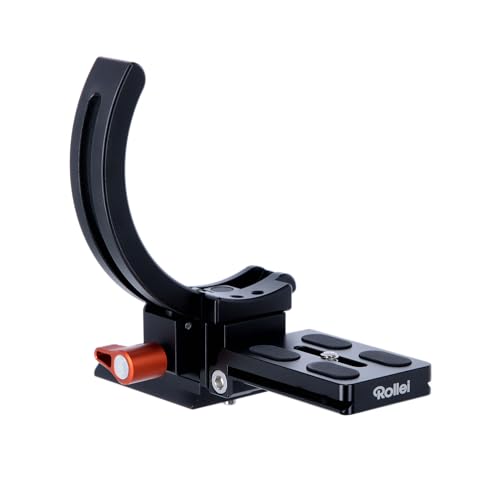 Rollei Frame Flipper XL - Wechsel zwischen Hoch- und Querformat, für Objektive bis 64/84 mm, höhenverstellbare Basis, voller Zugang zu Anschlüssen, Arca-Swiss-kompatibel