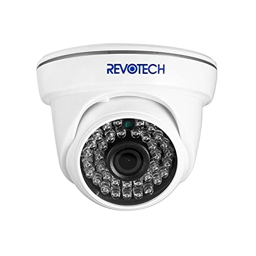 Revotech Indoor Security IP Kamera, HD 3MP Dome Überwachungskamera ONVIF IR Nachtsicht 3,6 mm Objektiv P2P CCTV Videokamera H.265/H.264 (I3012 Weiß)
