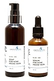 Silber-MSM Akne Care Basic Set- Akne Serum 50 ml + Akne Seife 100 ml