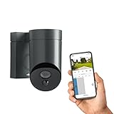 Somfy 2401563 - Überwachungskamera für den Außenbereich inkl. 110 dB Sirene und Nachtsichtfunktion, Grau | Full-HD Kamera | WLAN-Verbindung [Energieklasse A]