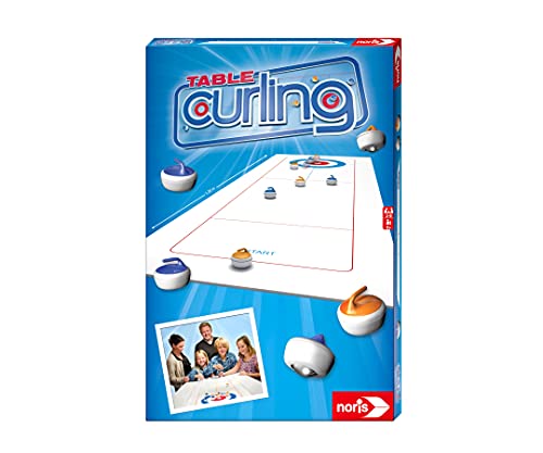 Noris spiele 606171432 - table curling, tisch-curling, spielfeld 120 x 40 cm
