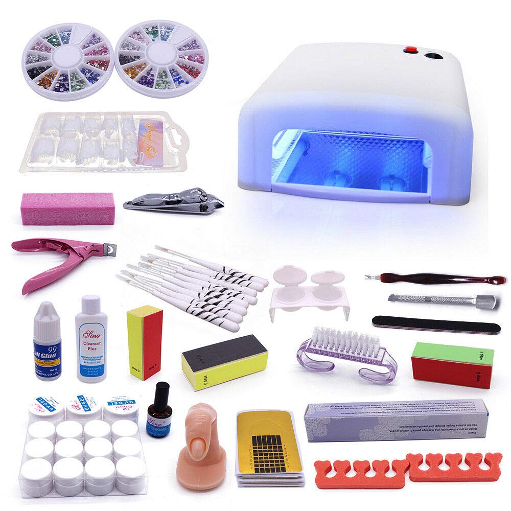 UV-Gel-Starter-Kit UV-LED Kombi Gerät, Nagelzubehör, Nagelkunst, Nagelstudio-LED-Leuchten
