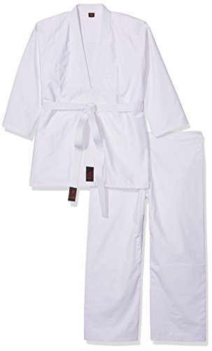 Bruce Lee Boxing Protection Trainingsanzug-Verdickung Baumwolle Judo Kampfsport (Junior), 180, weiß, 1