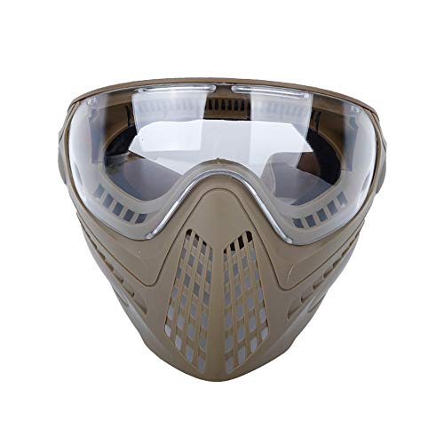 OAREA Taktische Vollmasken Airsoft Helmmaske mit austauschbarer Schutzbrille und Helmkupplung