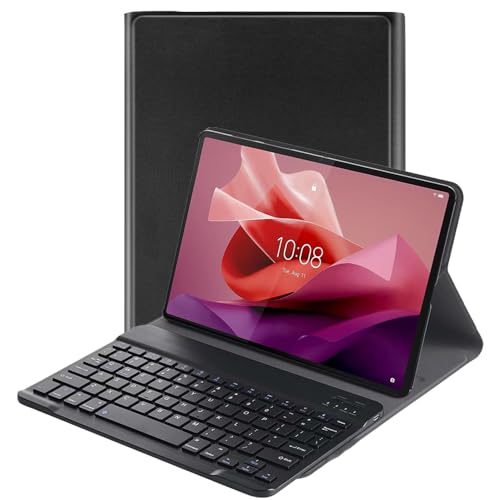 Lobwerk 3in1 Bluetooth Tastatur (Schwarz) + Maus + Cover für Lenovo Tab M10 5G TB-360ZU 10.6 Zoll Zoll Case Schutz Hülle Tasche Keyboard