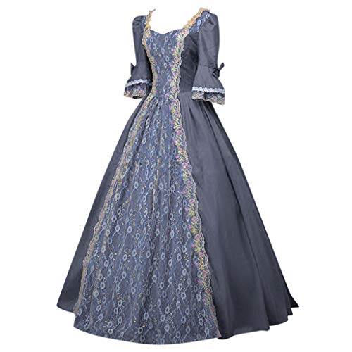 ZQTWJ Damen Mittelalter Gothic Kostüm Elegant Retro Kleider Gewand Viktorianisches Renaissance Prinzessin Barock Rokoko Kleidung SA210