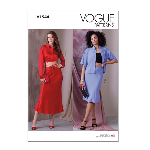 Vogue Patterns V1944AX5 Damen-Oberteile und Röcke AX5 (4-6-8-10-12)