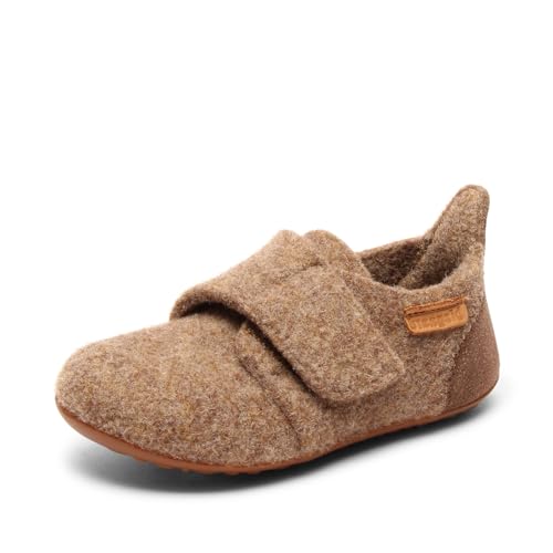 Bisgaard Unisex-Kinder Wool Niedrige Hausschuhe, Braun (Camel 46), 28 EU