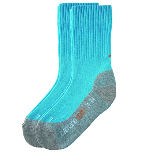 Camano Kinder Sport Socken 6er Pack, Größe:27-30;Farbe:Turquoise (32)