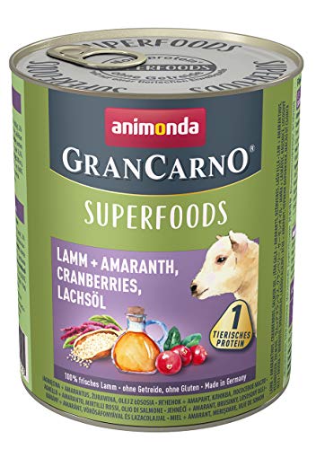 animonda GranCarno Adult Superfood Lamm & Amaranth 800g (Menge: 6 je Bestelleinheit)