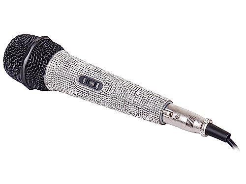 Trevi EM 30 Star Dynamisches Mikrofon, unidirektional, mit 5 m Kabel, XRL-Anschluss (Cannon), Metallgehäuse mit Diamant-Effekt