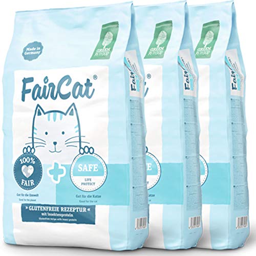 3 x 7,5 kg Green Petfood FairCat Safe