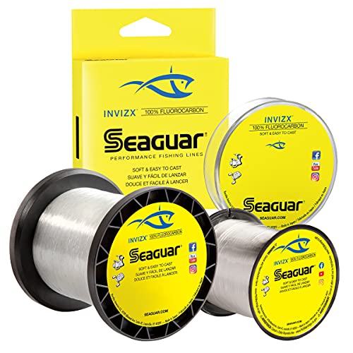 Seaguar Unisex-Erwachsene InvizX Fluorocarbon Angelschnur, farblos, 4lb Test