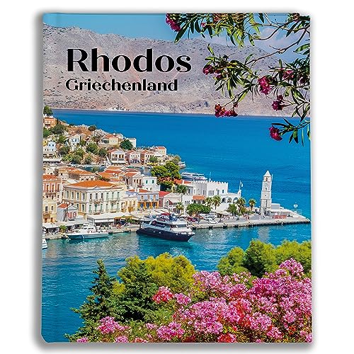 Urlaubsfotoalbum 10x15: Rhodos, Fototasche für Fotos, Taschen-Fotohalter für lose Blätter, Urlaub Rhodos, Handgemachte Fotoalbum