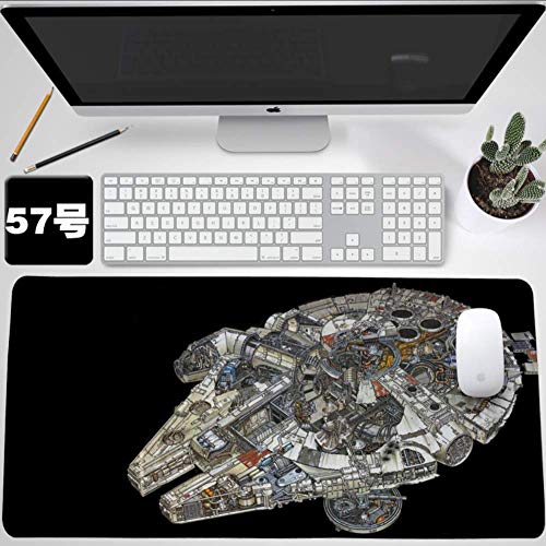 BILIVAN Skywalker Rise Star Wars 9 Gaming-Mauspad, groß, 900 x 400 mm, perfekte Präzision und Geschwindigkeit, Gaming-Mauspad mit 3 mm dicker Basis für Notebooks und PC (57)