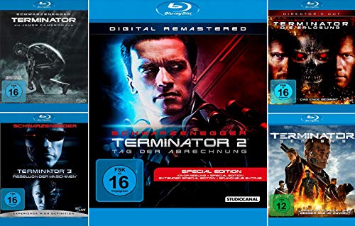 Blu-ray Set * Terminator Teil 1+2+3+4+5 (Genisys)