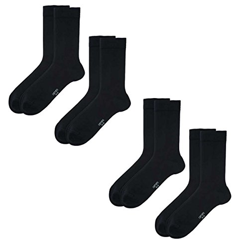 Camano Damen Socken Silky Feeling 8er Pack, Größe:35-38, Farbe:Black (0005)