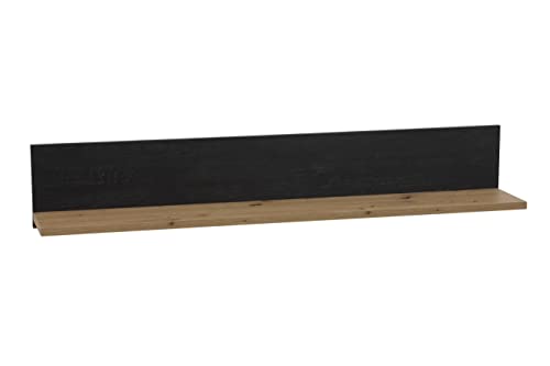 Apollo Atlanta Wandboard, Holzwerkstoff, Braun, 135 x 22 x 23 cm