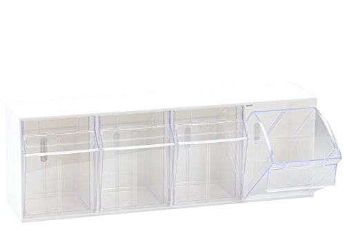 hünersdorff Klarsichtbehälter / Aufbewahrungsbox / Riegel für ein optimales MultiStore-Lagersystem im Baukastenprinzip aus hochschlagfestem Kunststoff (PS), Nr. 2