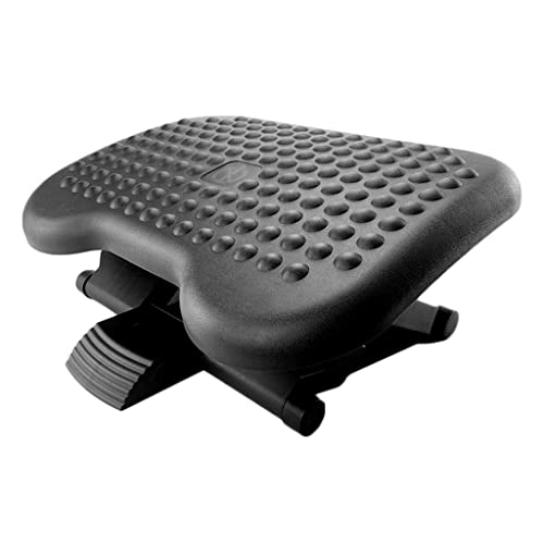 BOCbco Fußverstellbare Schreibtischstütze Ergonomischer Ständer Unter Der Schreibtischbeinstütze Für Den Schreibtisch/Black/35 * 46Cm