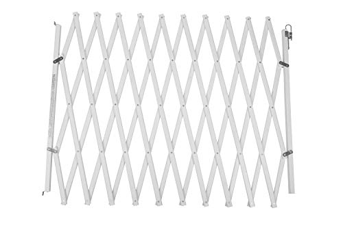 Bettacare Ausziehbare Haustier-Barriere XL, 60 cm - 230 cm, Weiß