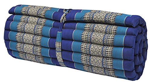 Kapok Thaikissen, Rollmatte breit (82214 - blau)